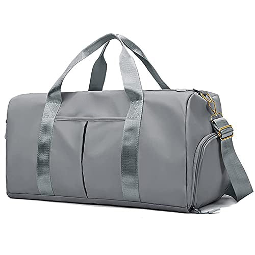 Duffel Bag Embroidered Sports Gym Bag, Travel with Wet Dry Pockets & Shoe Compartment Gift For Groomsman,Bridesmaid