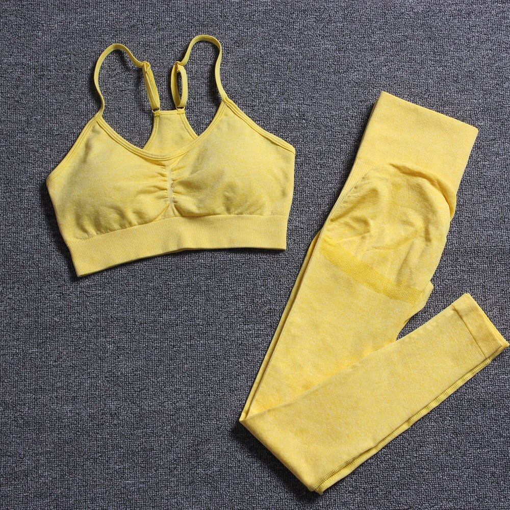 Seamless Set Gym Workout Clothes for Women