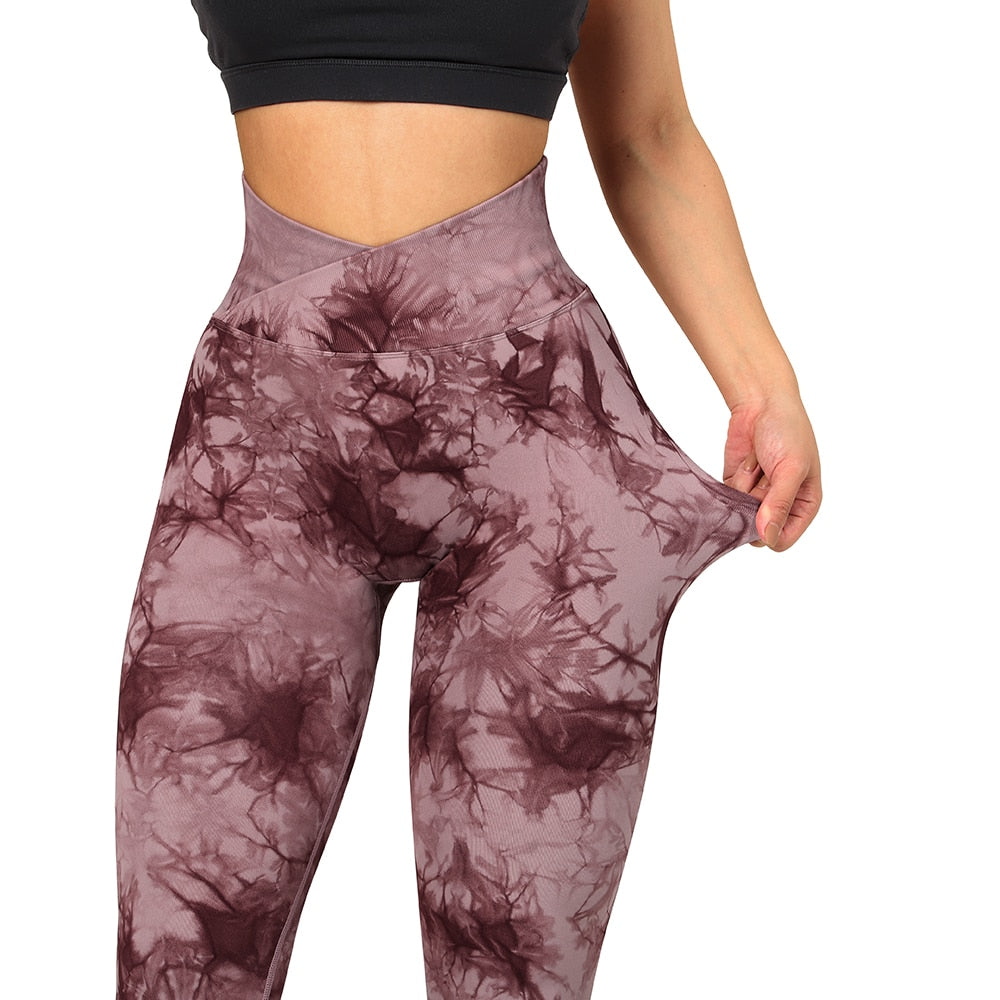 Tie Dye Scrunch Booty Leggings (NEW DESIGN)