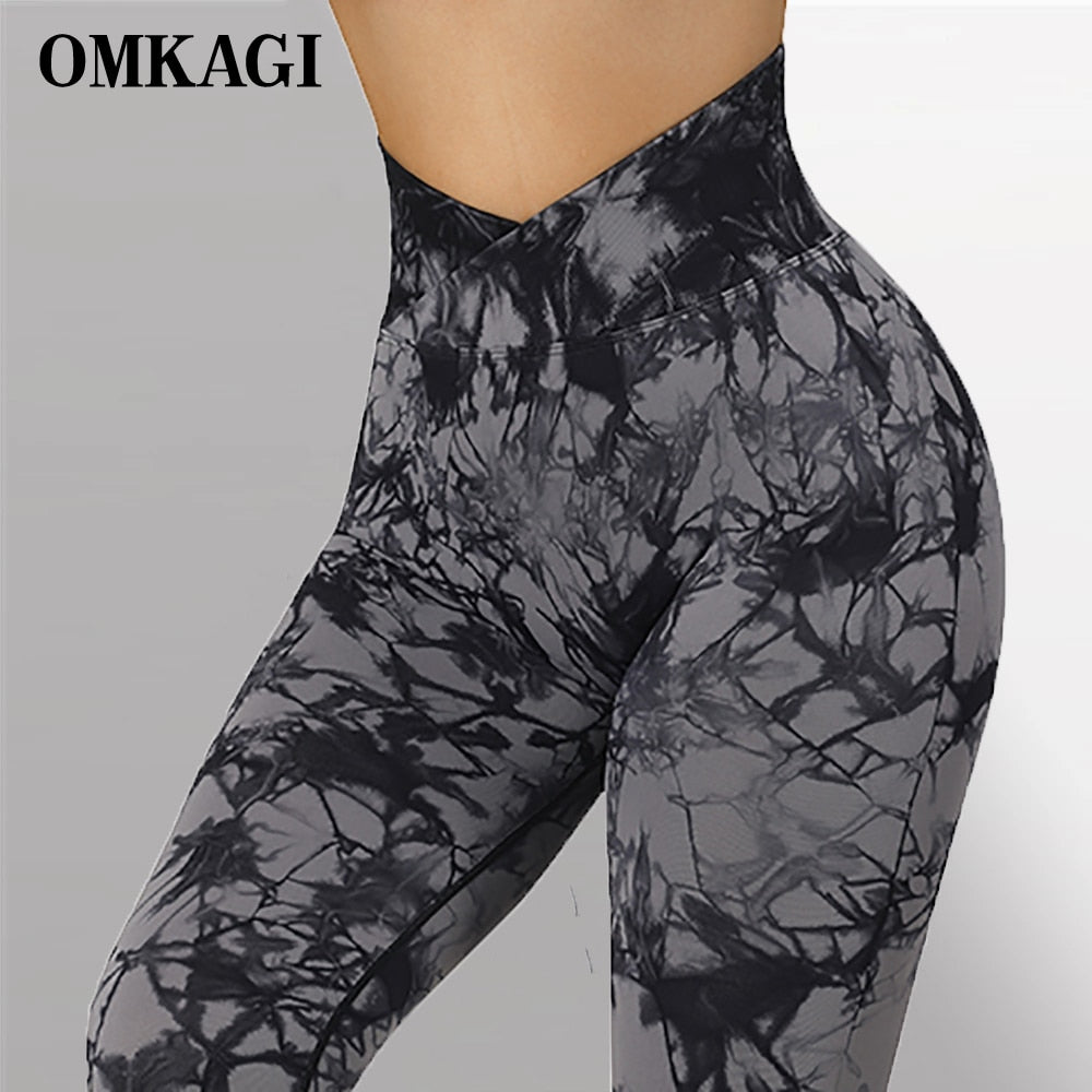 Tie Dye Scrunch Booty Leggings (NEW DESIGN)