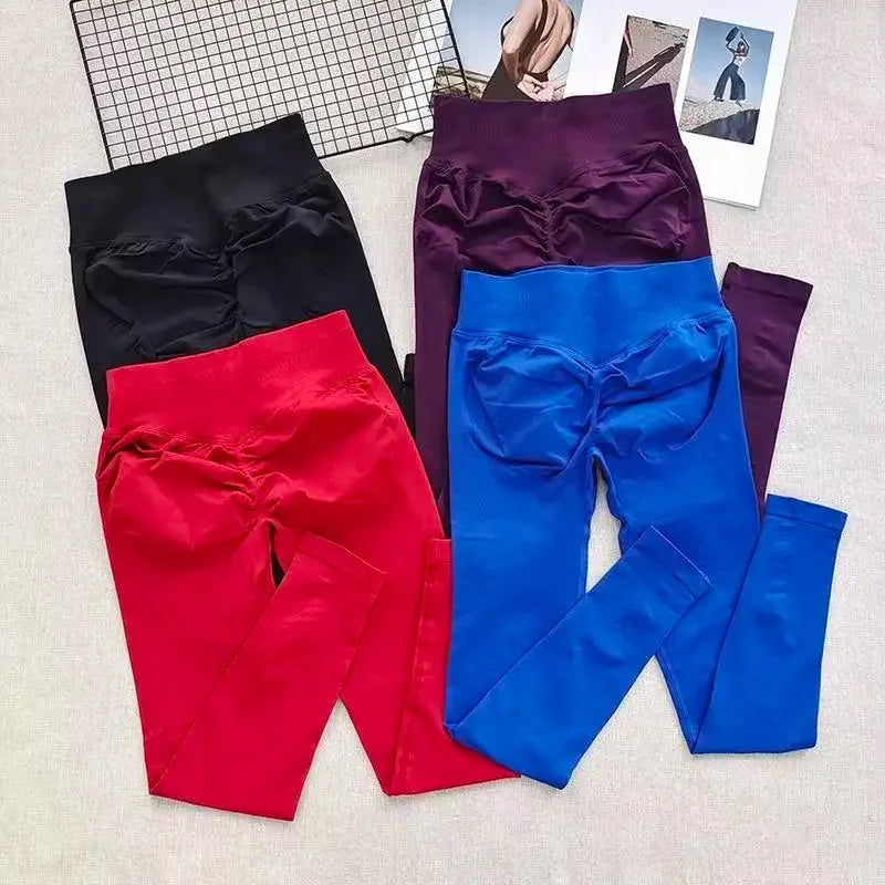 2Pcs Gym Set, Yoga Set Seamless High Impacts Leggings, Sports Bra Top Workout Outfit Fitness Activewear Running Training Clothes