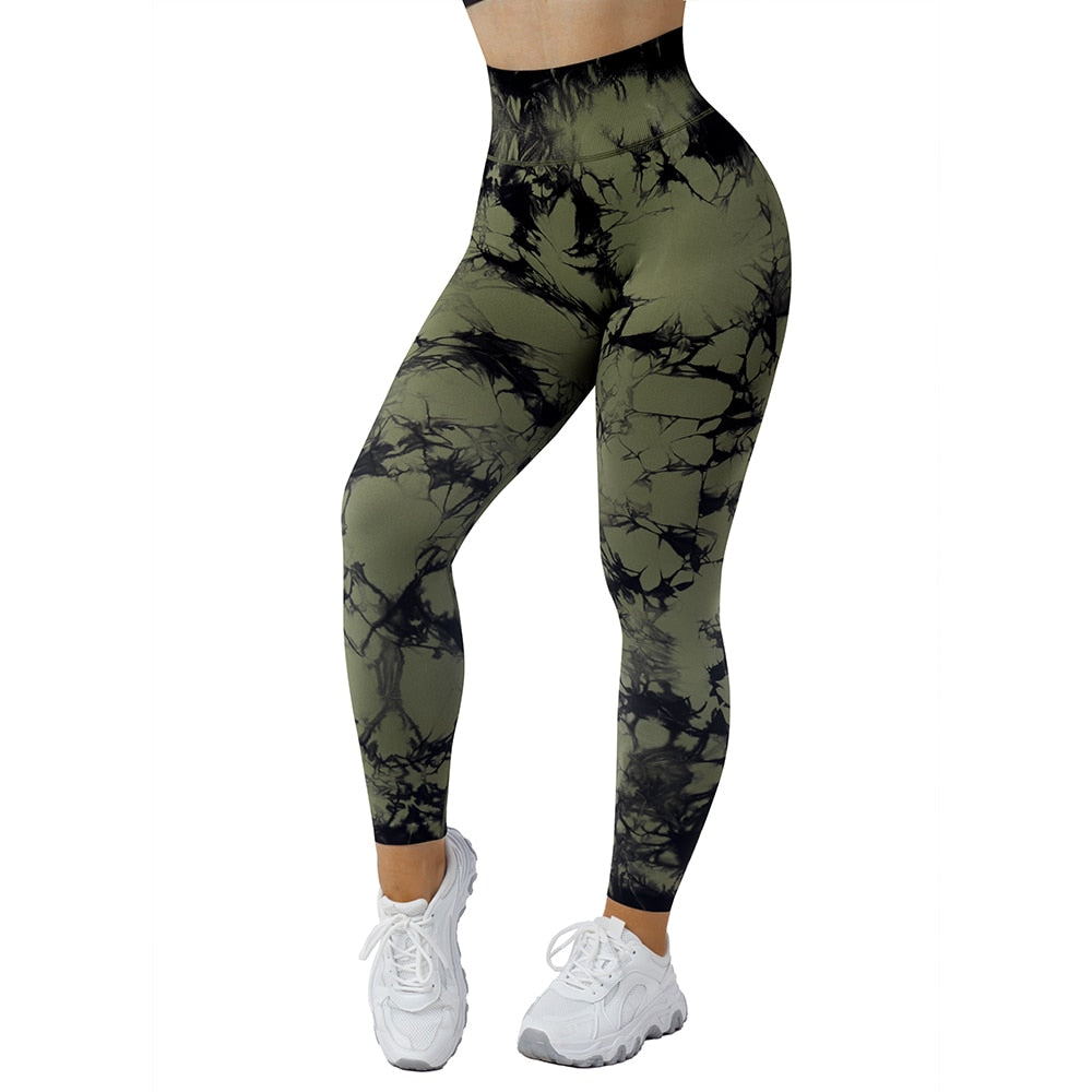 Tie Dye Scrunch Booty Leggings (NEW DESIGN)