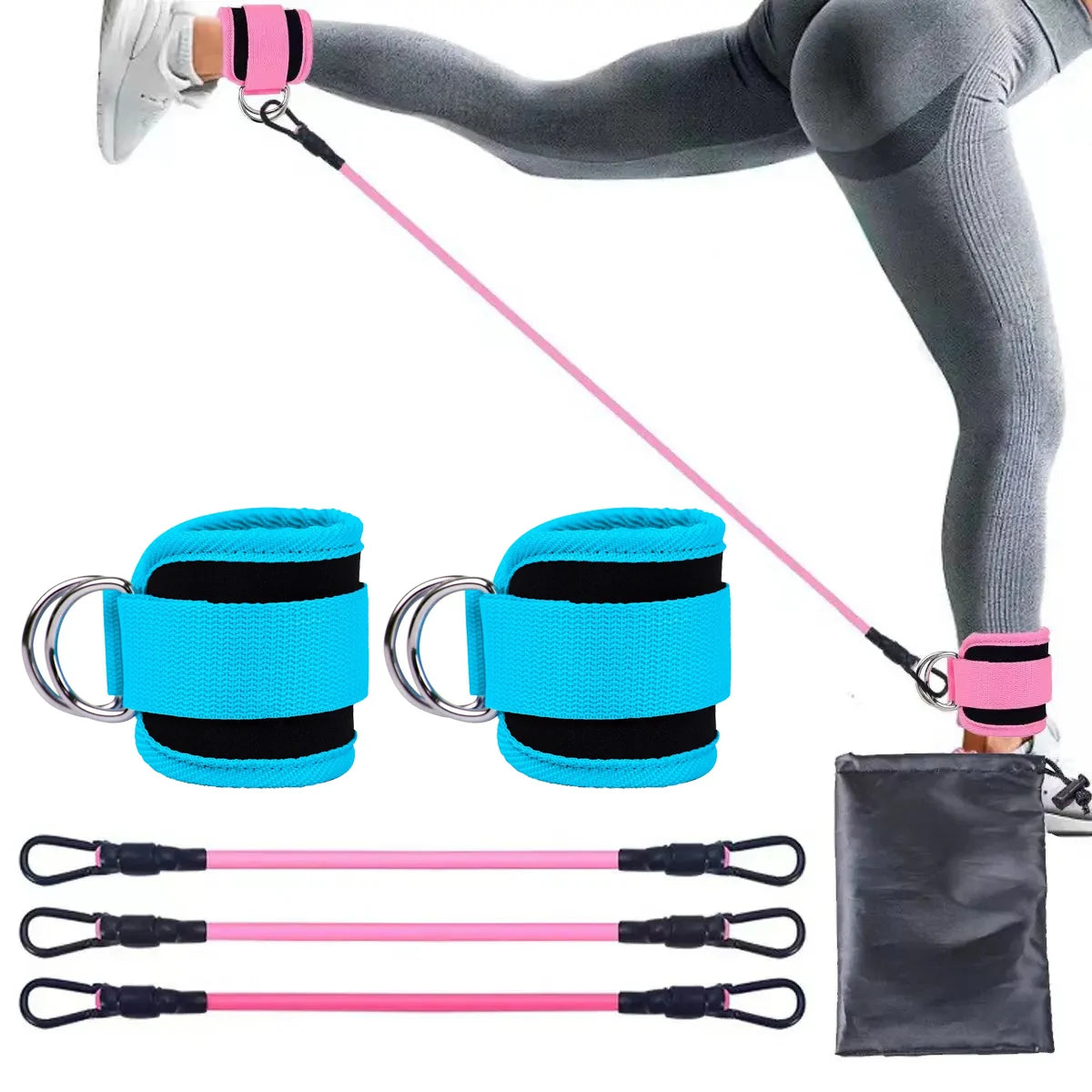 Resistance Bands With Ankle Straps