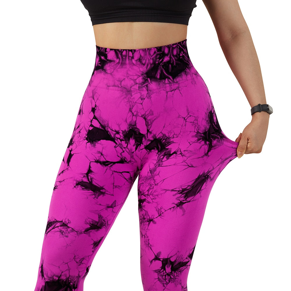 Tie Dye Scrunch Booty Leggings (NEW DESIGN)