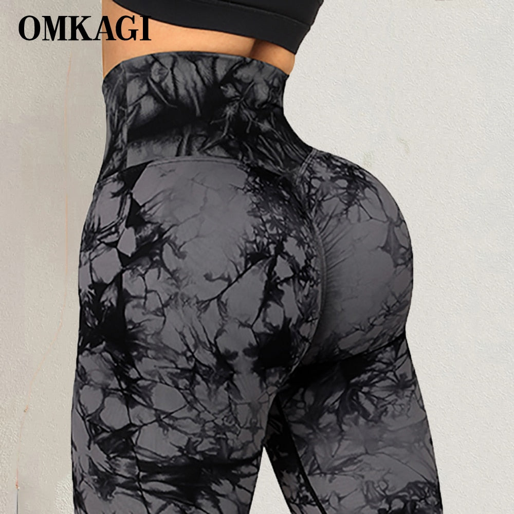 Tie Dye Scrunch Booty Leggings (NEW DESIGN)