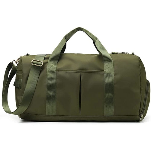 Duffel Bag Embroidered Sports Gym Bag, Travel with Wet Dry Pockets & Shoe Compartment Gift For Groomsman,Bridesmaid