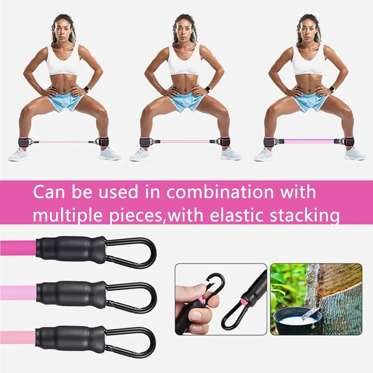 Resistance Bands With Ankle Straps