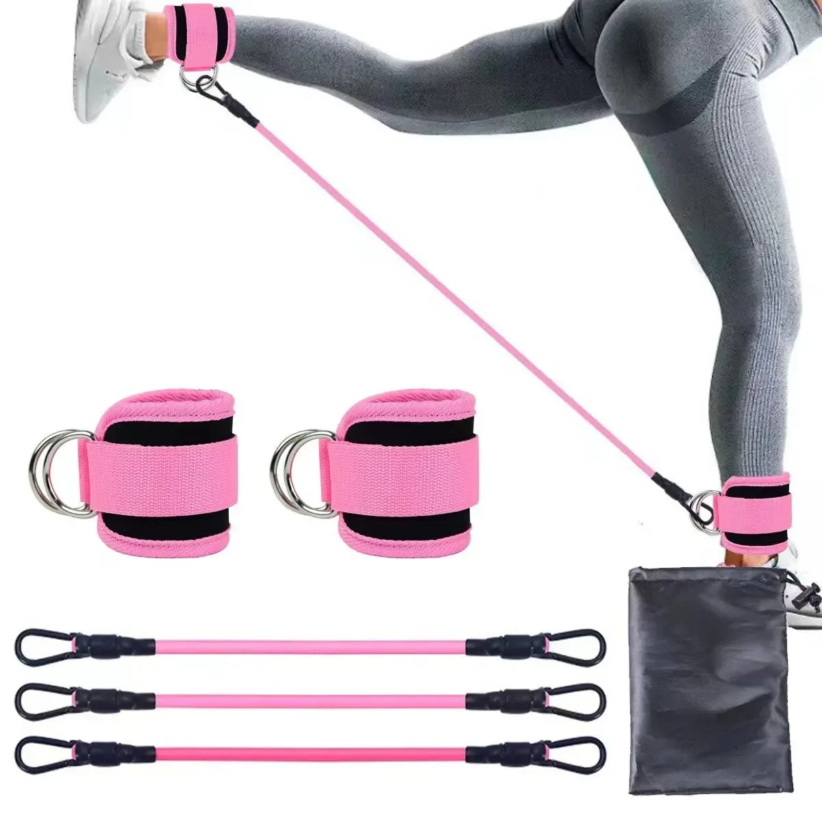Resistance Bands With Ankle Straps
