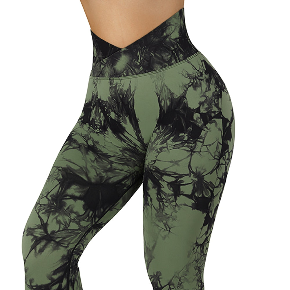 Tie Dye Scrunch Booty Leggings (NEW DESIGN)