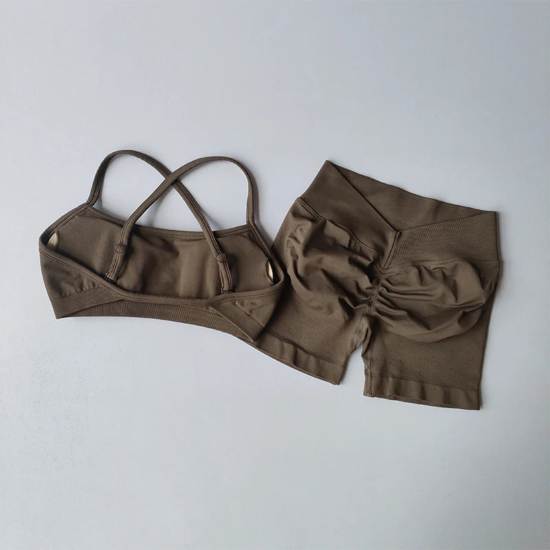 Seamless Beautiful Back High Waisted Shorts