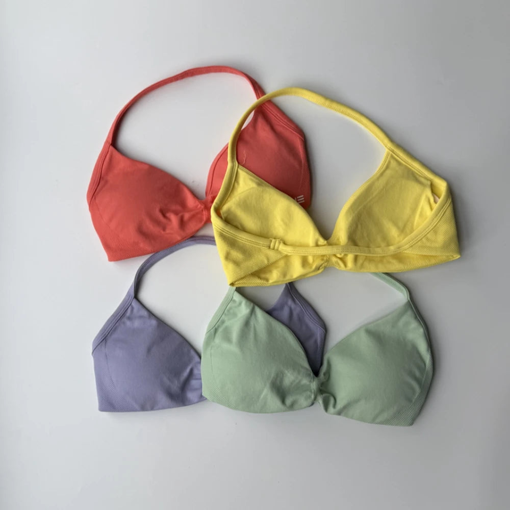 2 Piece Strappy Yoga Bra & Scrunch Shorts