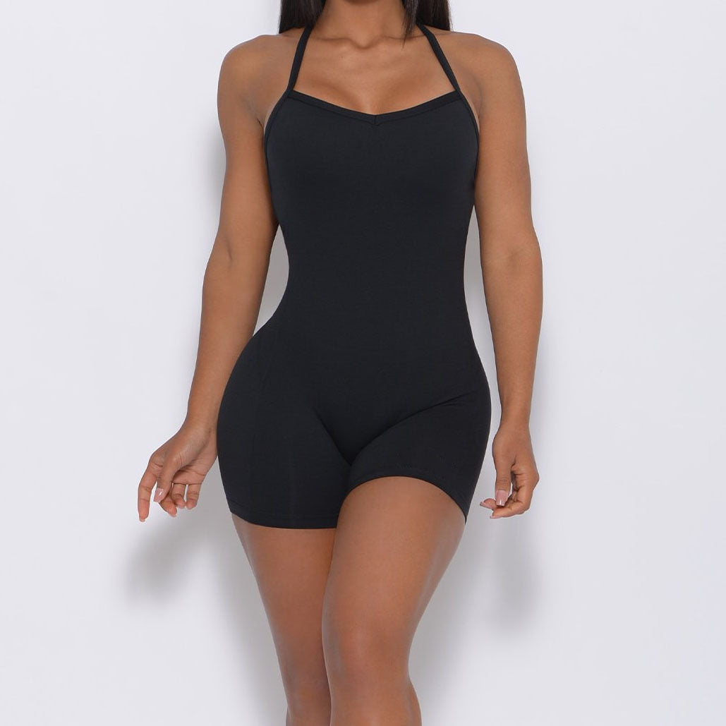 Yoga Set Women's Jumpsuit, Backless, Cross Bodysuit 2023 Solid Color Sets, Gym Clothing
