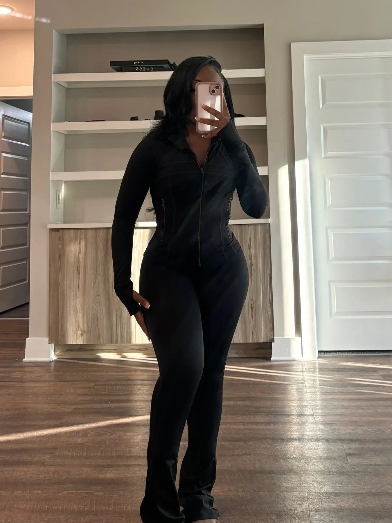 Casual Women's Long Sleeve Tight Fitting Sports Clothing 2-Piece Set Sexy Style Cross Border Trade European And American Market