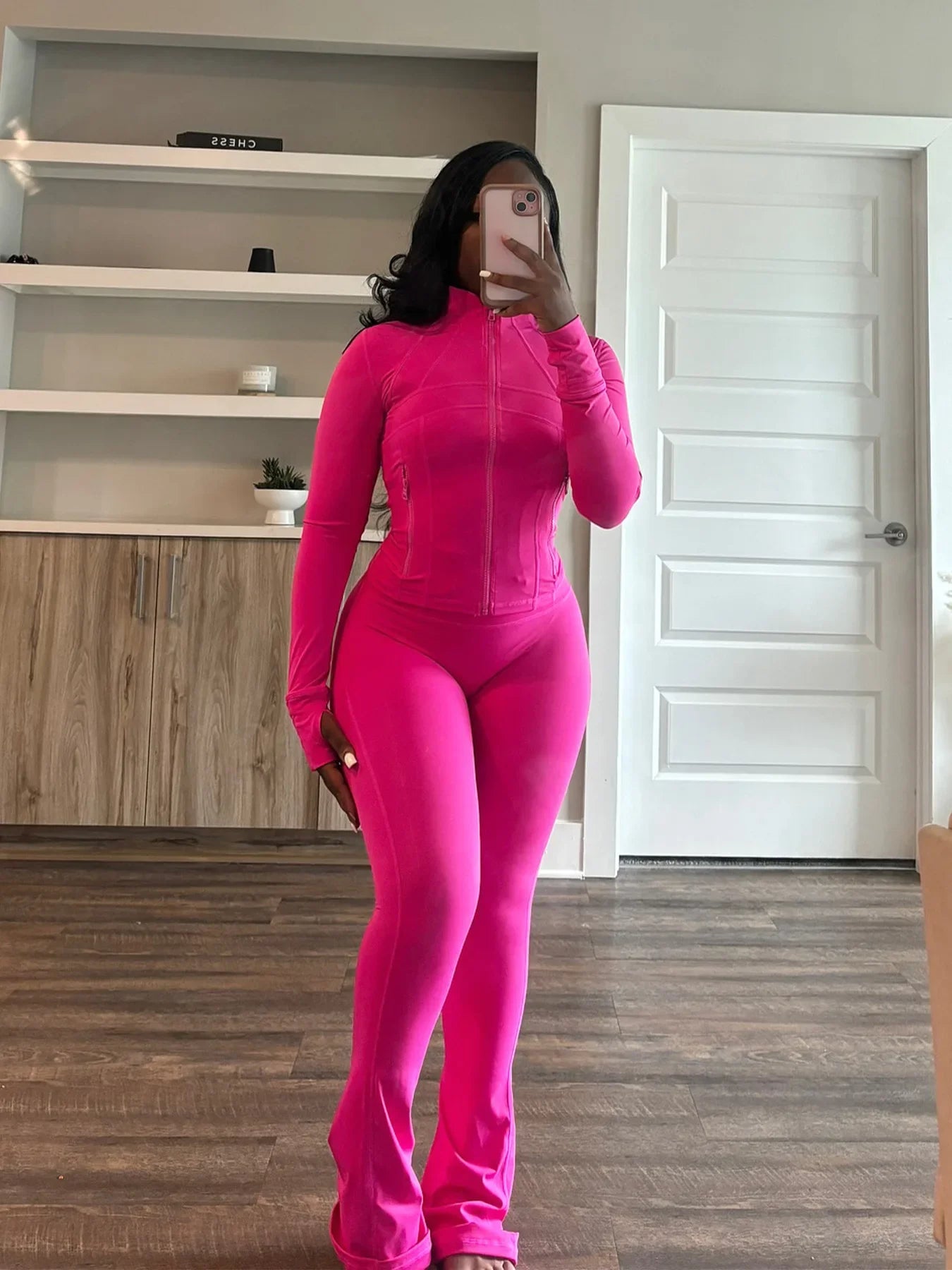 Casual Women's Long Sleeve Tight Fitting Sports Clothing 2-Piece Set Sexy Style Cross Border Trade European And American Market