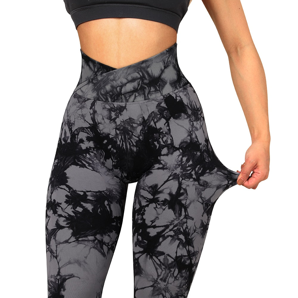 Tie Dye Scrunch Booty Leggings (NEW DESIGN)