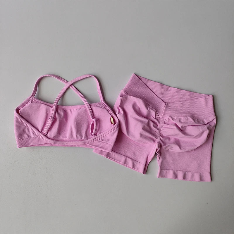 Seamless Beautiful Back High Waisted Shorts