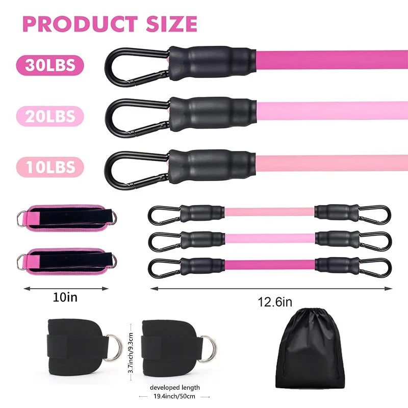 Resistance Bands With Ankle Straps