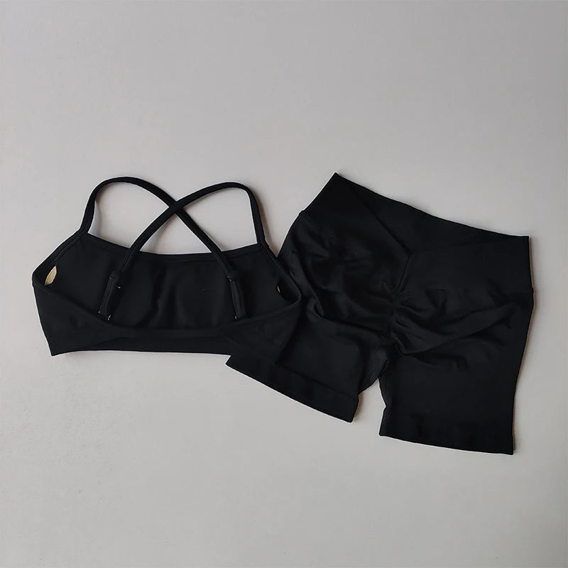 Seamless Beautiful Back High Waisted Shorts