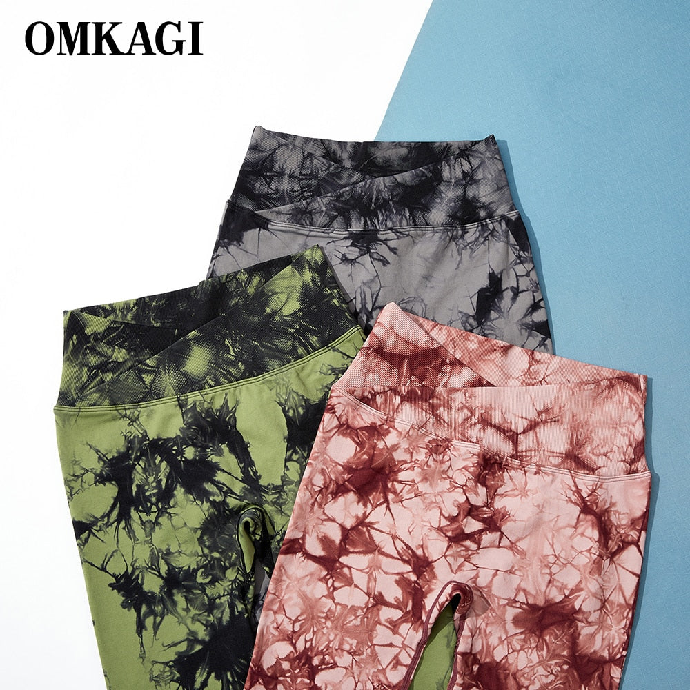 Tie Dye Scrunch Booty Leggings (NEW DESIGN)