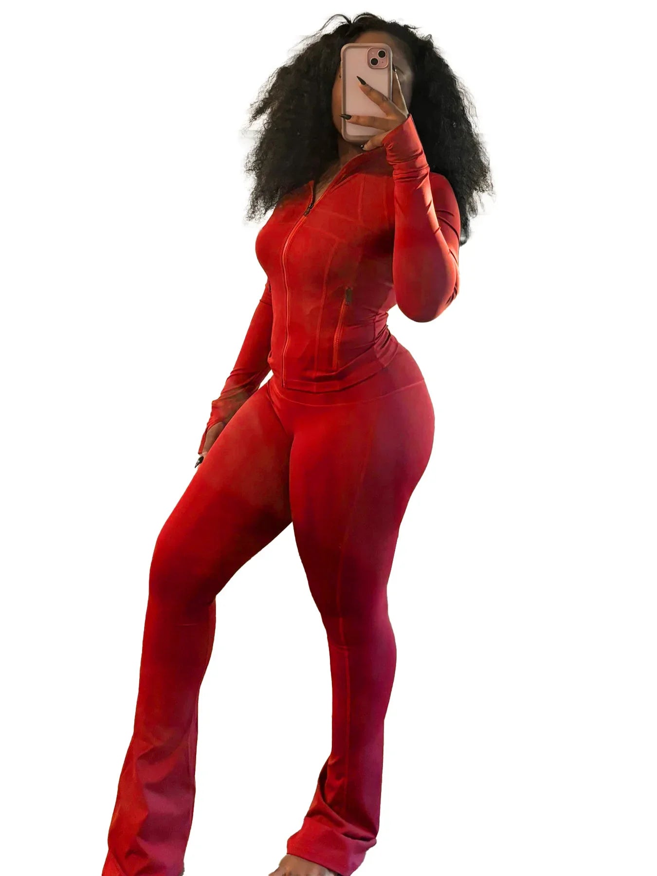 Casual Women's Long Sleeve Tight Fitting Sports Clothing 2-Piece Set Sexy Style Cross Border Trade European And American Market