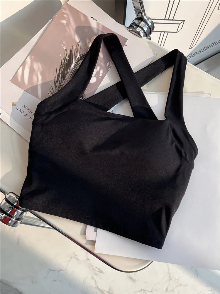 Nylon Cross Back Sports Bras