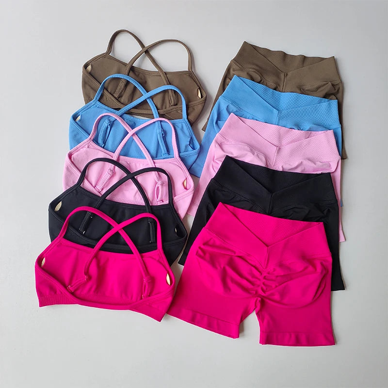 Seamless Beautiful Back High Waisted Shorts