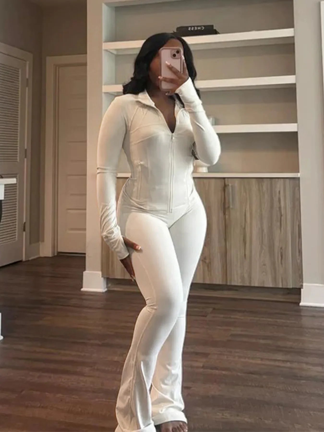 Casual Women's Long Sleeve Tight Fitting Sports Clothing 2-Piece Set Sexy Style Cross Border Trade European And American Market