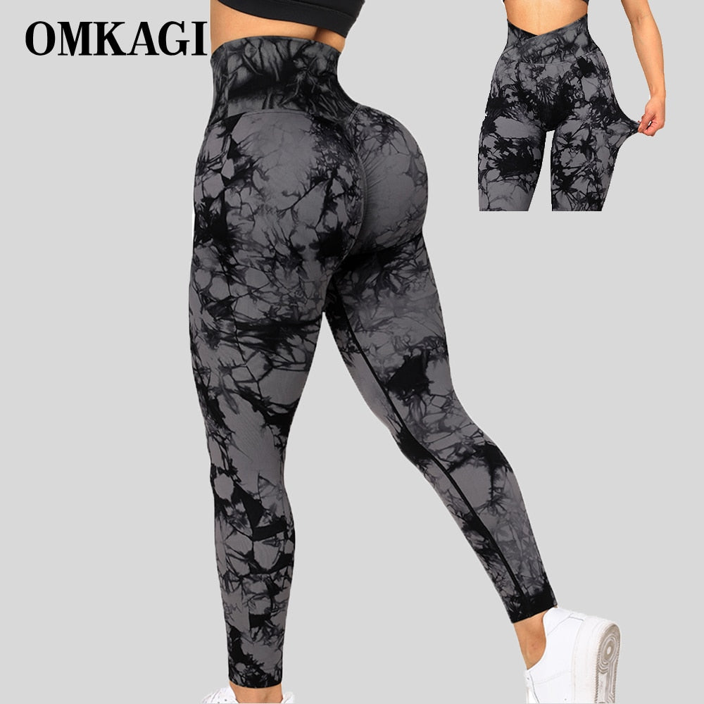 Tie Dye Scrunch Booty Leggings (NEW DESIGN)