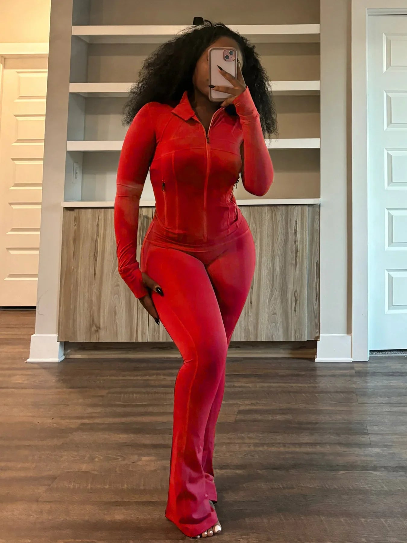 Casual Women's Long Sleeve Tight Fitting Sports Clothing 2-Piece Set Sexy Style Cross Border Trade European And American Market