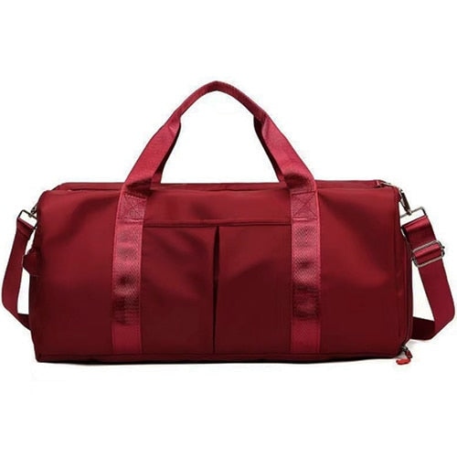 Duffel Bag Embroidered Sports Gym Bag, Travel with Wet Dry Pockets & Shoe Compartment Gift For Groomsman,Bridesmaid