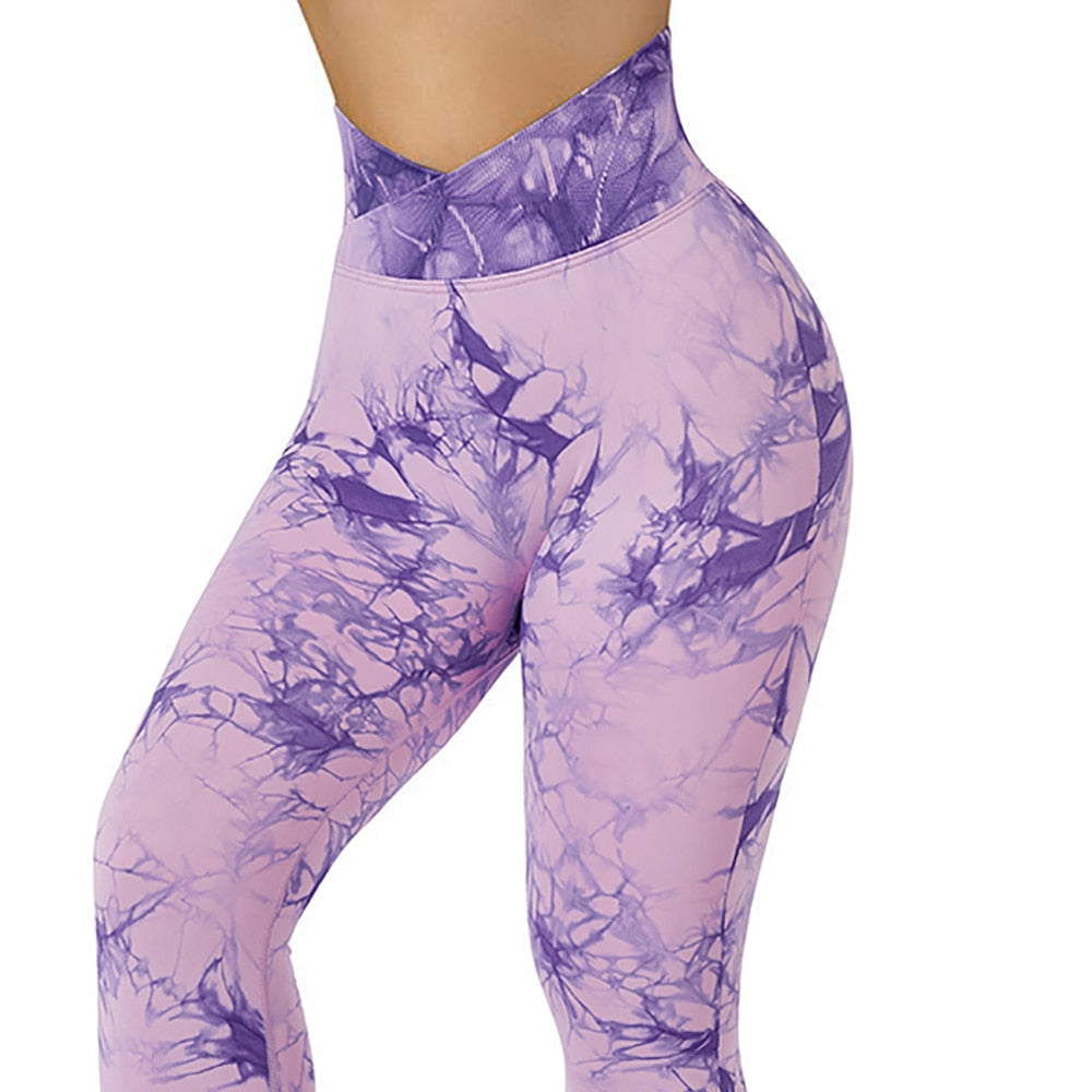 Tie Dye Scrunch Booty Leggings (NEW DESIGN)