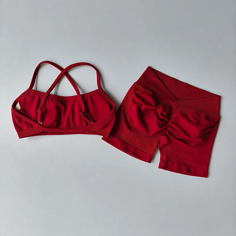 Seamless Beautiful Back High Waisted Shorts