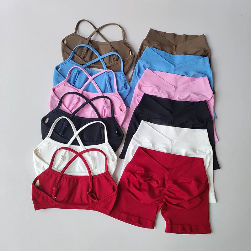 Seamless Beautiful Back High Waisted Shorts