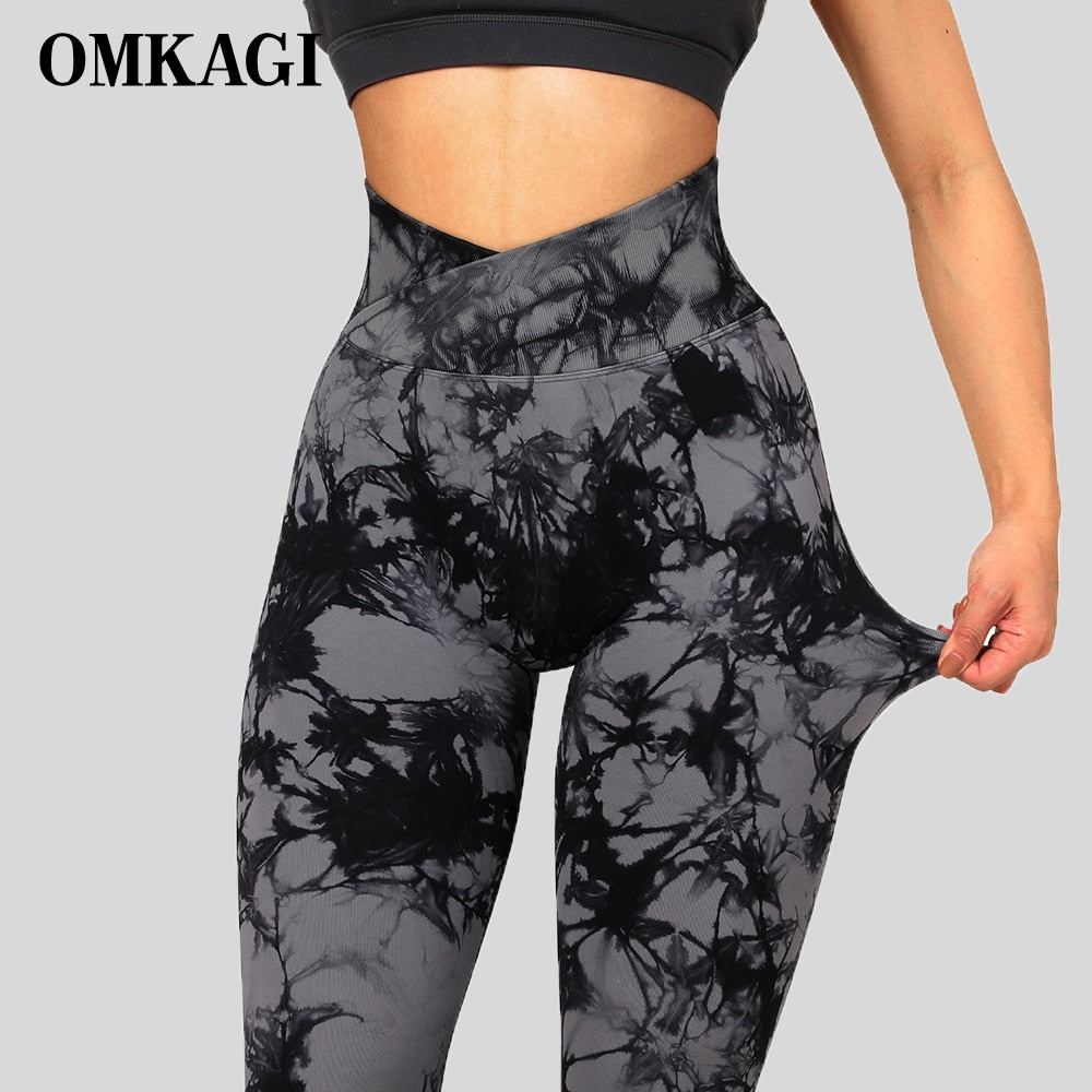 Tie Dye Scrunch Booty Leggings (NEW DESIGN)
