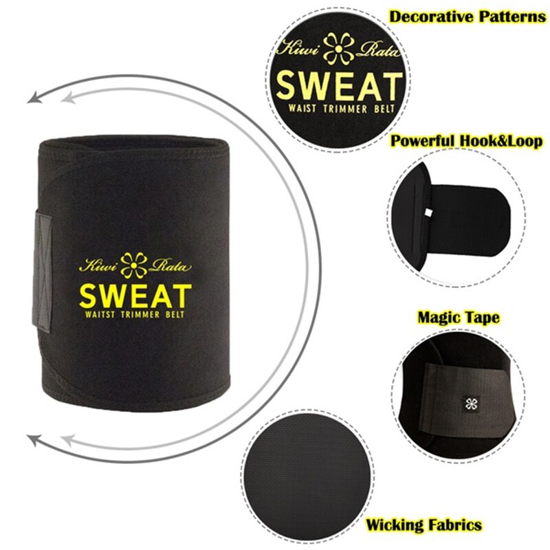 Waist Trainer Trimmer Latex Rubber Sweat Belt