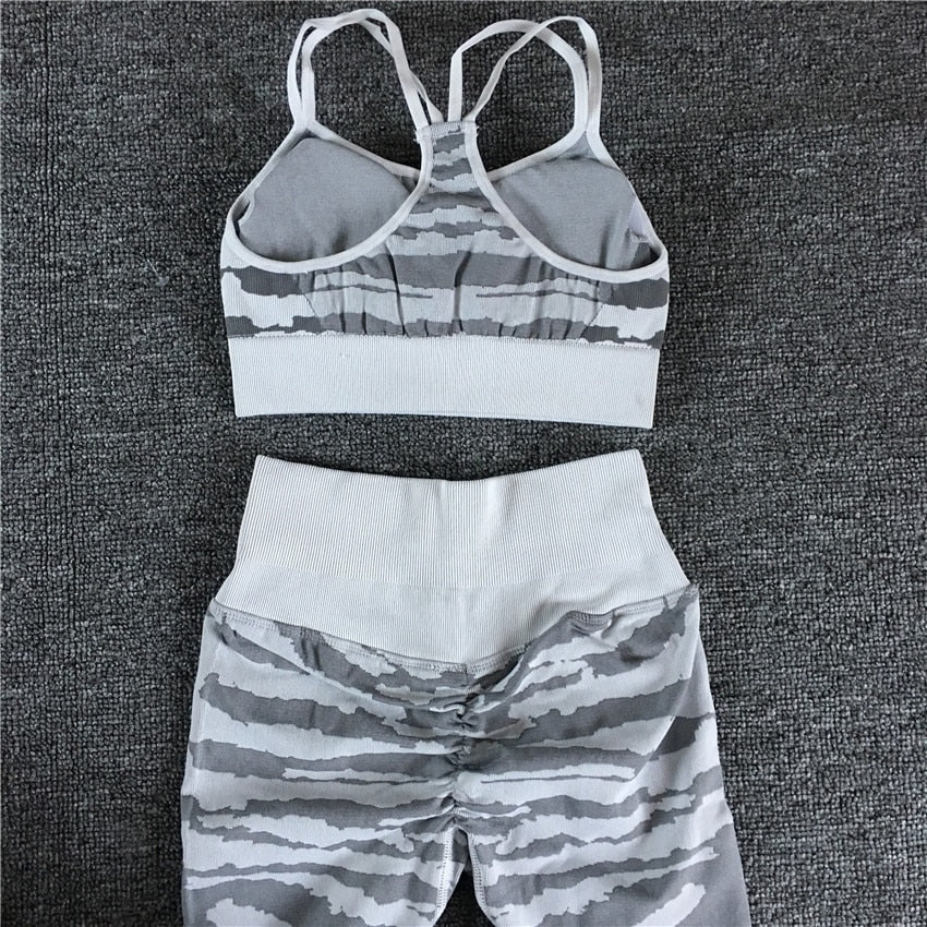 Tiger Seamless Female Yoga Sets