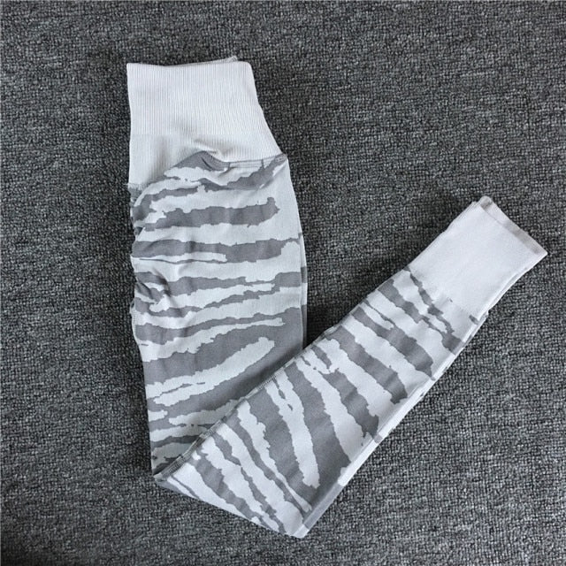 Tiger Seamless Female Yoga Sets