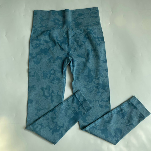 Seamless Camouflage Leggings, High Waist Scrunch yoga pants