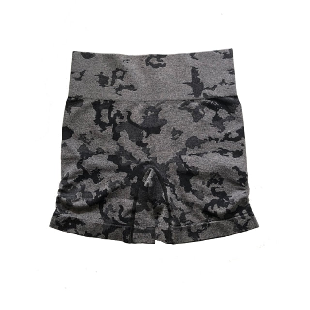 Women Adapt Camo Seamless Shorts, High Waisted Workout Shorts