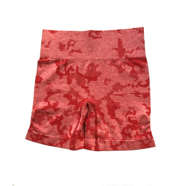 Women Adapt Camo Seamless Shorts, High Waisted Workout Shorts