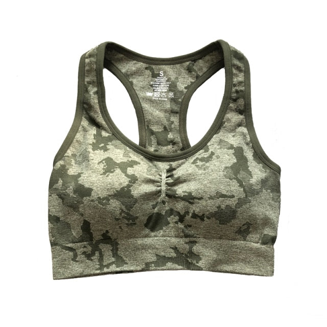 Women Adapt Camo Seamless Shorts, High Waisted Workout Shorts