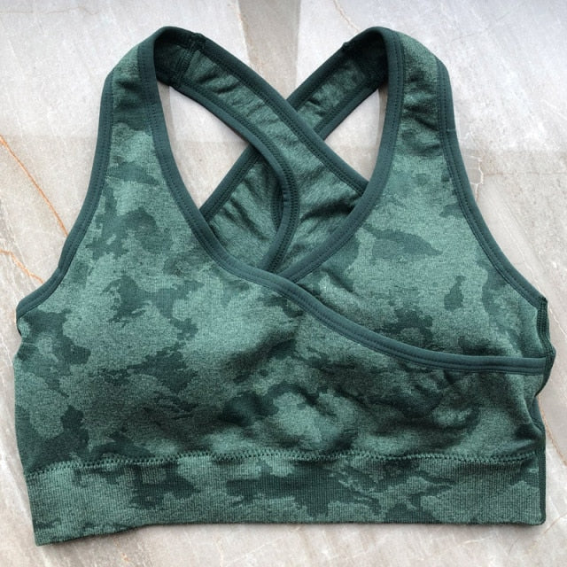Women Adapt Camo Seamless Shorts, High Waisted Workout Shorts