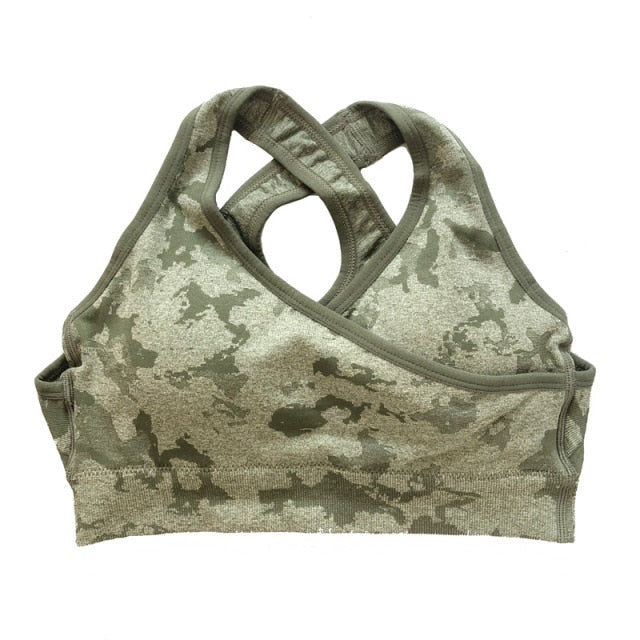 Women Adapt Camo Seamless Shorts, High Waisted Workout Shorts