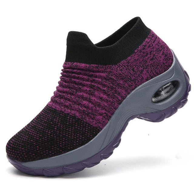 Women Sneakers Thick Bottom Wedge Shoes