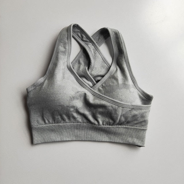 Seamless Two Piece Set, Sports Bra, High Waist Workout Leggings