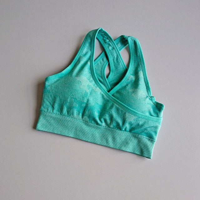 Seamless Two Piece Set, Sports Bra, High Waist Workout Leggings