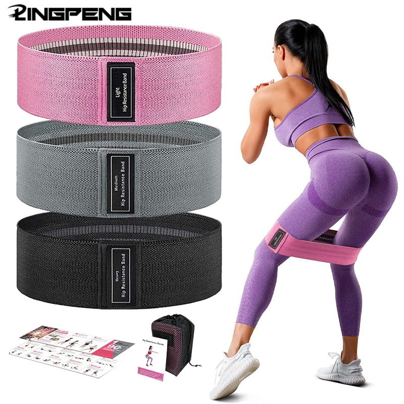Thick Elastic Fabric Booty Bands Resistance