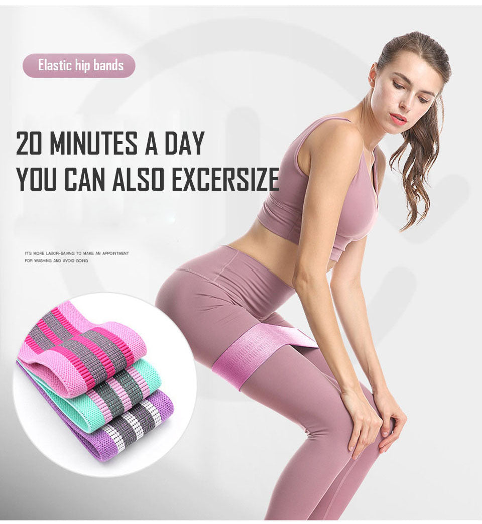 Thick Elastic Fabric Booty Bands Resistance