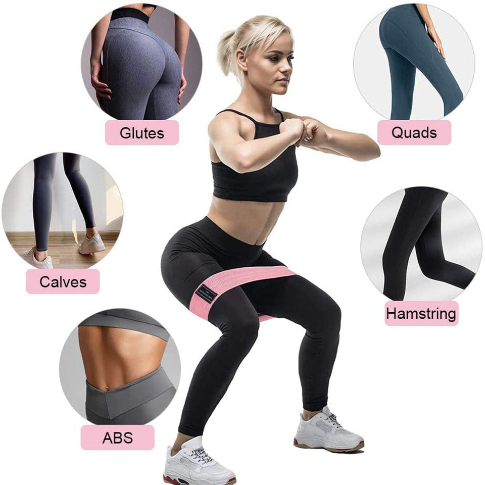 Thick Elastic Fabric Booty Bands Resistance