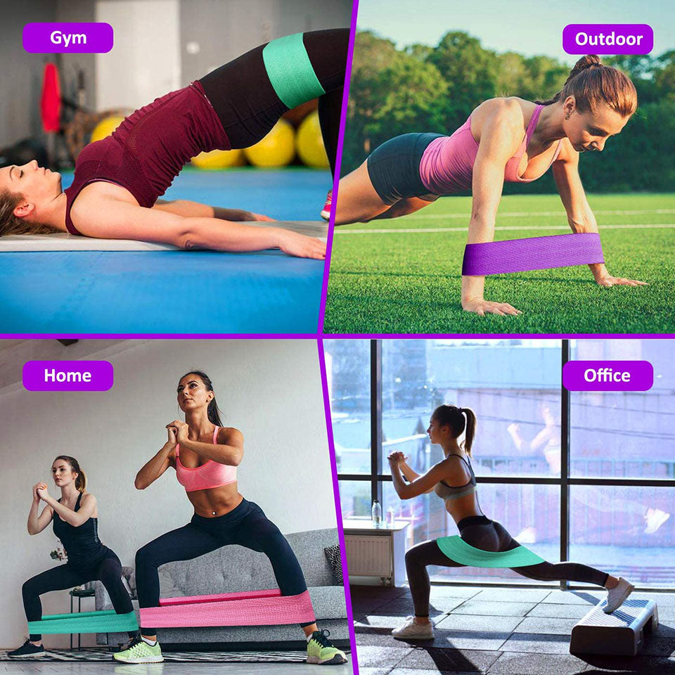 Thick Elastic Fabric Booty Bands Resistance